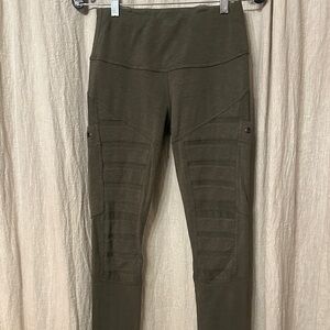 Nomads Olive Green Moto Leggings